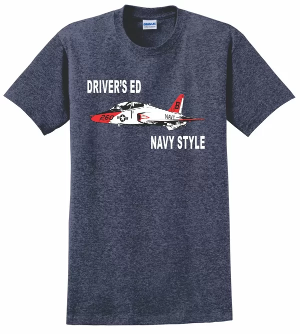 DRIVER'S ED NAVY STYLE TEE SHIRT WITH T-45 - Image 2