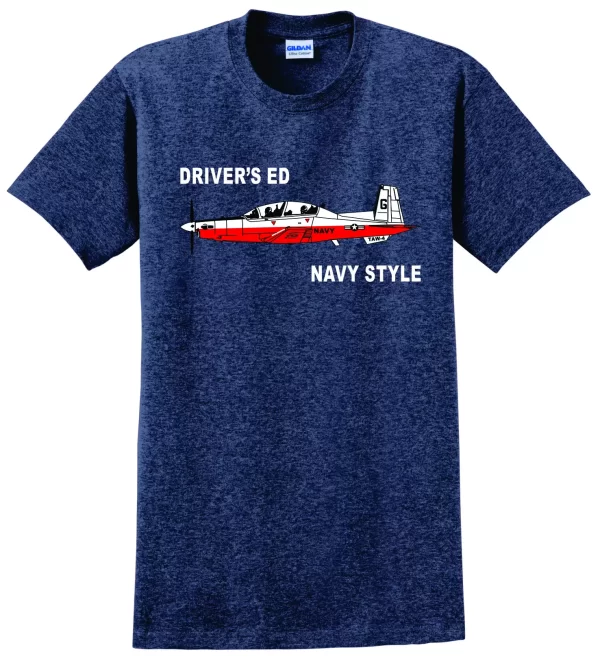 DRIVER'S ED NAVY STYLE TEE SHIRT WITH T-6 - Image 2